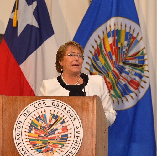 Bachelet ante OEA: «Chile promueve una estrategia de convergencia en la diversidad»