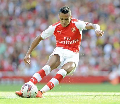 Alexis Sánchez fue titular en la derrota de Arsenal ante Monaco por la Emirates Cup