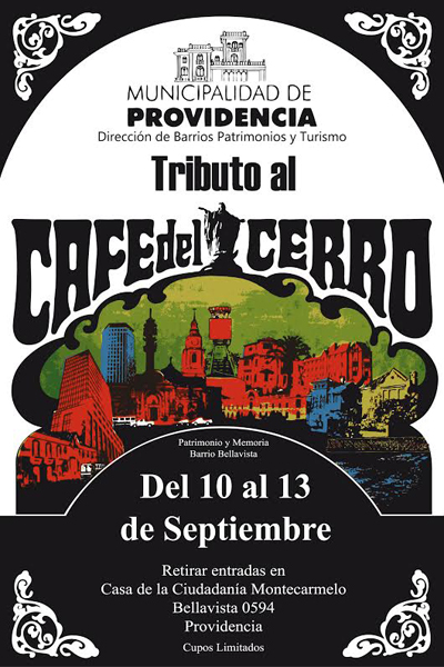 Tributo al Café del Cerro en Casa de la Ciudadanía Montecarmelo, del 10 al 13 de septiembre
