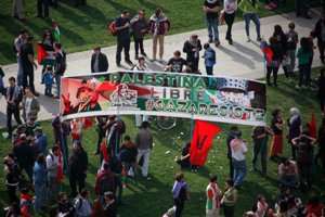 Manifestantes piden al gobierno romper relaciones con Israel