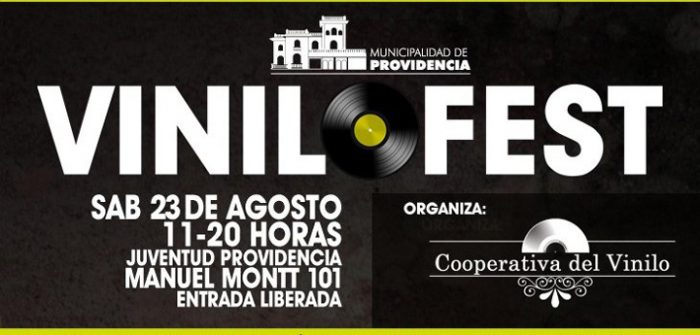 Feria Vinilo Fest en sede de la juventud Providencia, 23 de agosto
