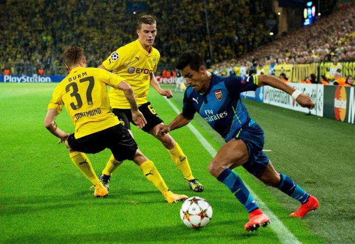 El Arsenal de Alexis Sánchez cae 2-0 frente al Borussia Dortmund en Alemania