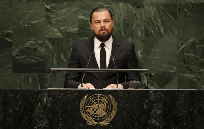 DiCaprio exigió a los líderes mundiales actuar contra el cambio climático