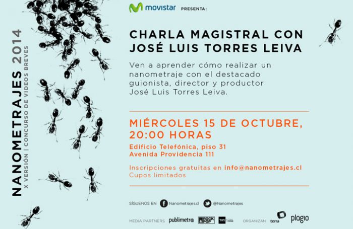 Charla magistral del cineasta José Luis Torres Leiva en edificio Telefónica, 15 de octubre