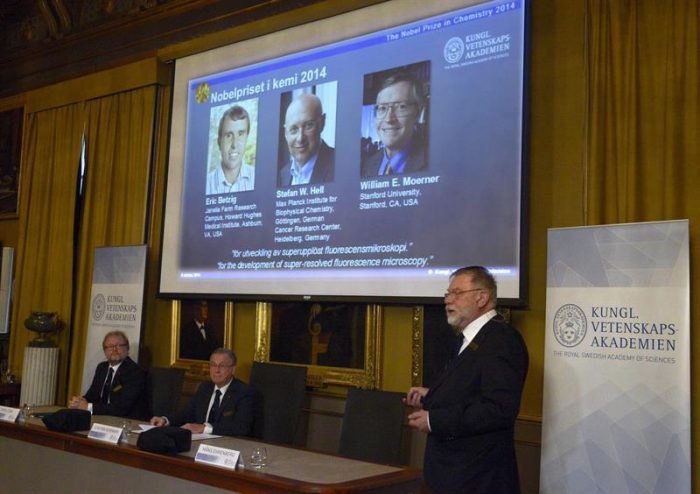 Nobel de Química premia a tres científicos creadores de la nanoscopia