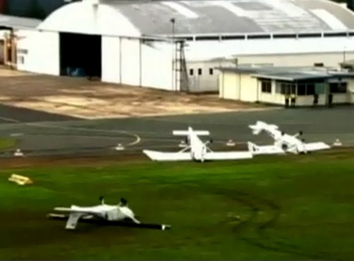 La tormenta en Australia que arrojó aviones como juguetes