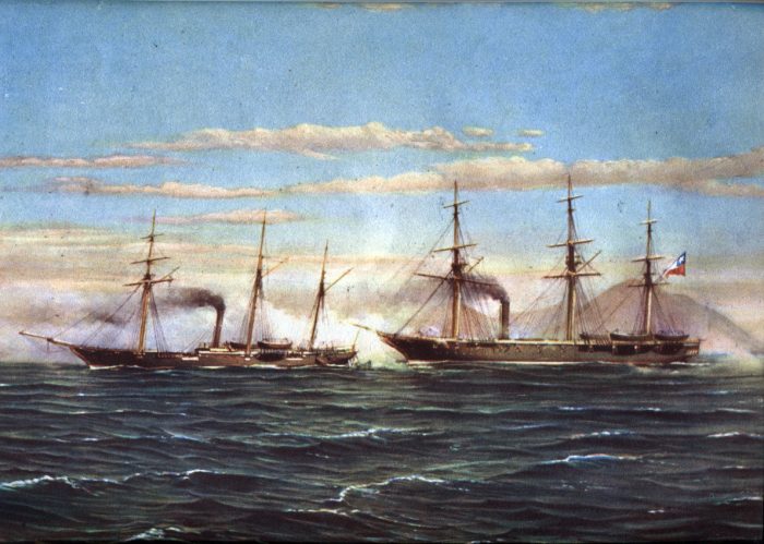 El combate naval de Papudo