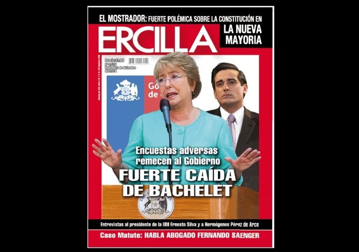 Ercilla esta semana: las encuestas que remecen al gobierno y la fuerte caída de Bachelet