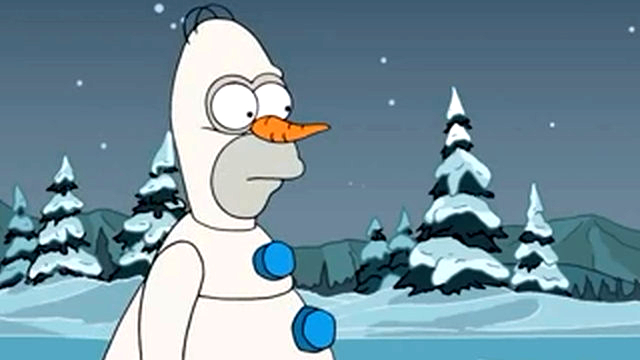 Los Simpsons parodian a Frozen en su episodio dedicado a la navidad