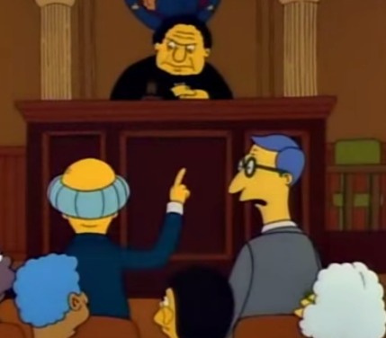 Hasta en Los Simpsons: «Que recuerde la Corte lo rico e importante que es»
