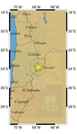 Temblor de 5,1 grados en la región de Antofagasta