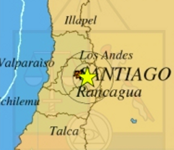 Leve sismo en Santiago: 4.3 grados Richter con epicentro en el Cajón del Maipo