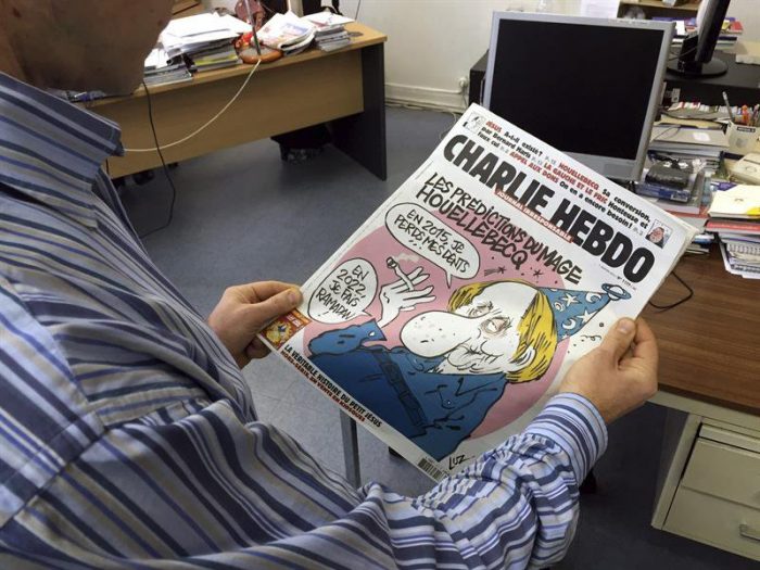 La caricatura «premonitoria» del último número del semanario Charlie Hebdo