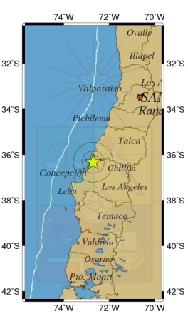 Sismo de 4,3 grados de magnitud afecta a dos regiones en el sur de Chile