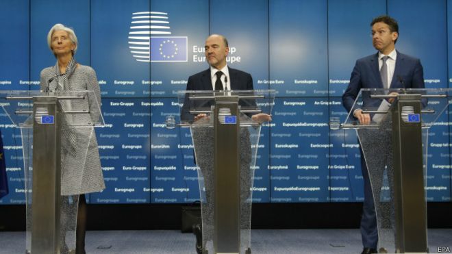 Unión Europea anuncia acuerdo con Grecia para frenar crisis financiera