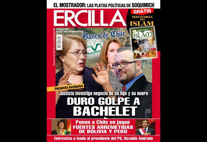 Revista Ercilla: El duro golpe a Bachelet por el negocio de su hijo y nuera