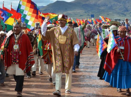 «Himno al Mar» en investidura de Evo Morales molestó a presidente de la Corte Suprema