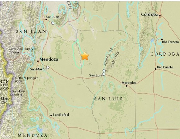 Fuerte sismo en el norte argentino se siente desde Coquimbo hasta la región del Maule