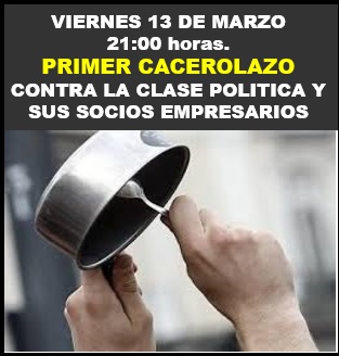 Cacerolazos en contra «la clase política y sus socios empresarios» se registraron en diversas zonas de Santiago