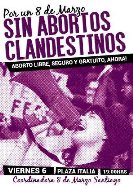 Organizaciones sociales convocan a marcha «Por un 8 de marzo sin abortos clandestinos»