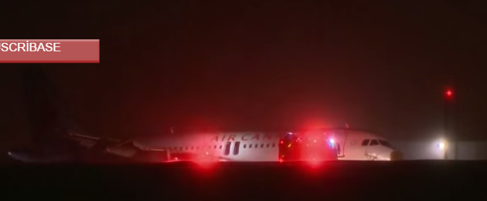 Video: Avión de Air Canada sufre un aterrizaje fallido