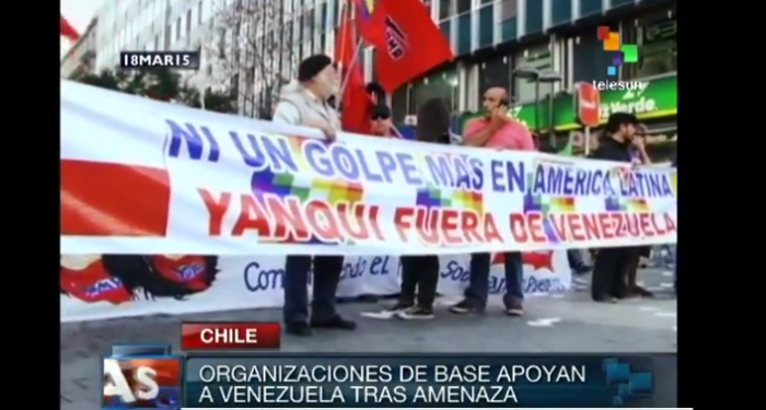 Video: Estudiantes chilenos marchan en solidaridad con Venezuela