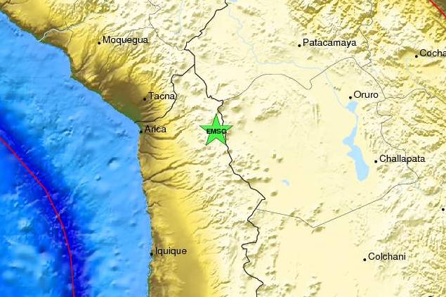 Fuerte sismo en el extremo norte se sintió con fuerza de hasta VII grados en Arica y Putre