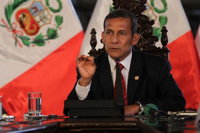 Humala pide a peruanos mostrar unidad ante denuncia de espionaje de Chile