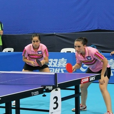 Paulina Vega y Natalia Castellano hicieron historia en el Mundial de Tenis de mesa