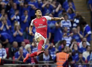 Alexis Sánchez mató dos veces en Wembley (videos)