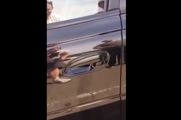 Video: La desagradable sorpresa que se encontró un hombre bajo la manilla de un auto