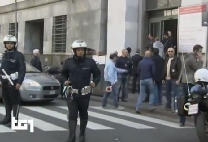 Video: Tiroteo en tribunal de justicia de Milán dejó al menos 3 muertos