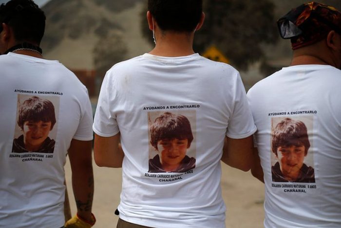 Familiares confían en que cuerpo de menor hallado el jueves en Chañaral corresponda a Benjamín Carrasco