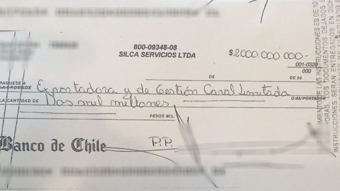 Asaltan notaría que tiene cheque incautado de 2 mil millones de pesos del caso Caval