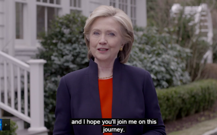 Video: Hillary Clinton lanza oficialmente su precandidatura a la presidencia de EE.UU. por YouTube