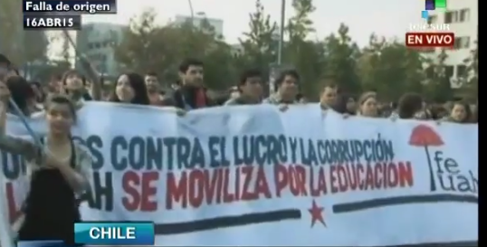 Video: Multitudinaria marcha estudiantil en contra de la corrupción política
