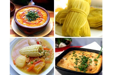 Una variedad de platos típicos para celebrar el Día Nacional de la Cocina Chilena