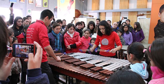 Día del patrimonio con la Fundación de Orquestas Juveniles e Infantiles en el Centro Cultural Estación Mapocho, 31 de mayo