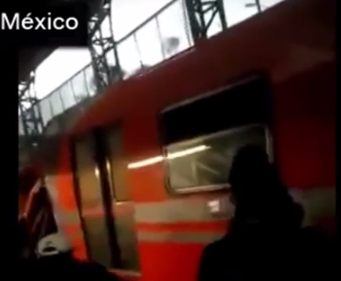 Video: Choque de dos trenes de metro en México deja 12 heridos