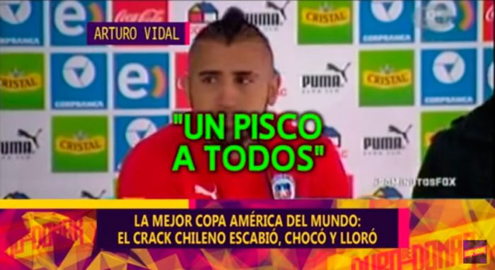 [Video] Programa argentino se mofa de Arturo Vidal y del accidente en su Ferrari