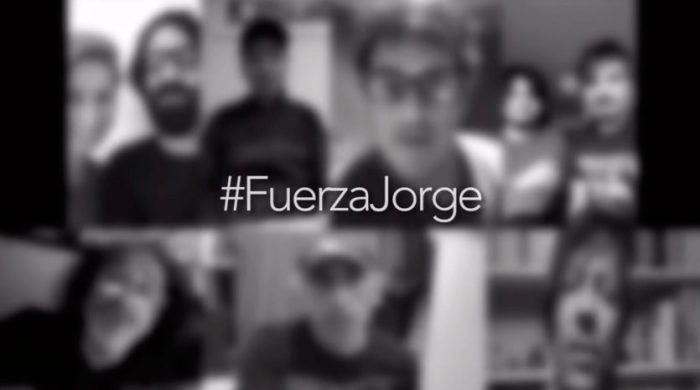 Video: Músicos envían un mensaje de fuerza a Jorge González