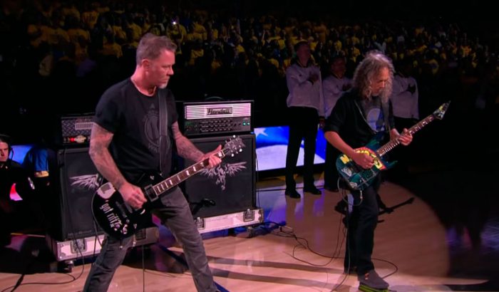 [Video] Metallica interpretó el himno de los Estados Unidos en la final de la NBA