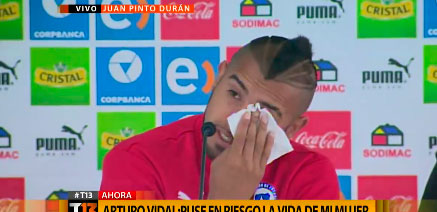 [Video] Las lloradas disculpas públicas de Vidal tras el accidente