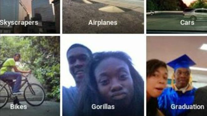 Google confunde a una pareja negra con gorilas