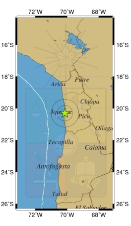 Sismo de magnitud 5,2 en escala Richter afecta localidad en el norte del país