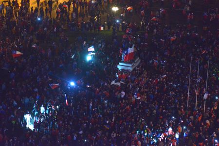 Se terminó la mufa: Todo Chile celebró a los campeones de América