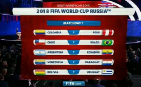 Chile debuta con Brasil de local rumbo a Rusia 2018