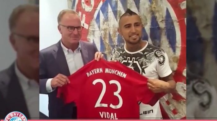 [Video] Arturo Vidal fue presentado oficialmente como refuerzo del Bayern Munich