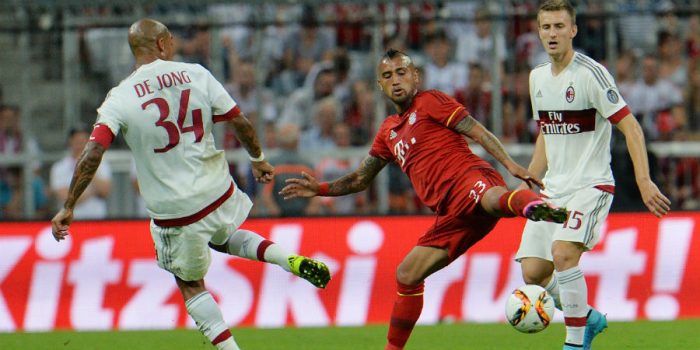 Vidal y el Bayern aplastaron al Milán en la Audi Cup
