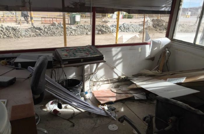 Luego de más de dos semanas de huelga de contratistas, División Salvador presenta daños en sus instalaciones